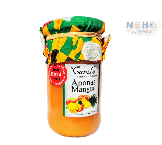 Confiture Ananas et Mangue - CAROL'S - 300 g - Origine Côte d'Ivoire