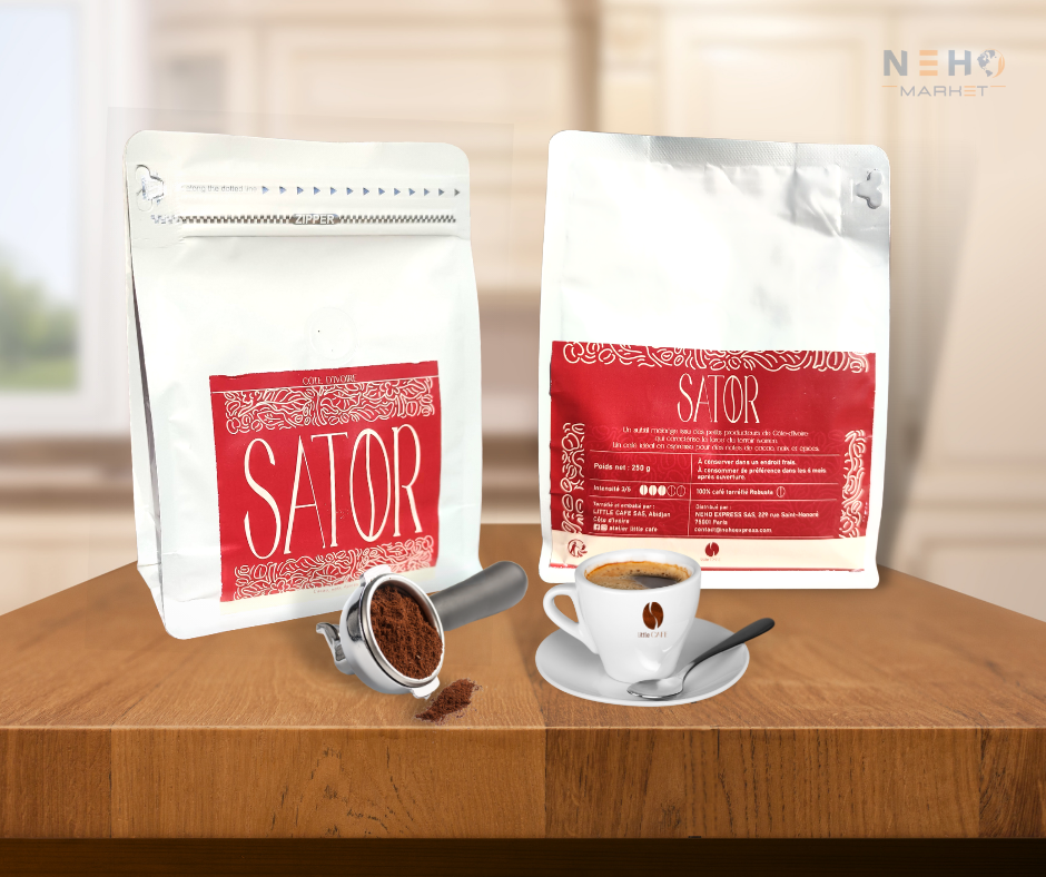 Robusta ground coffee 1 kg - SATOR - Origin Ivory Coast
