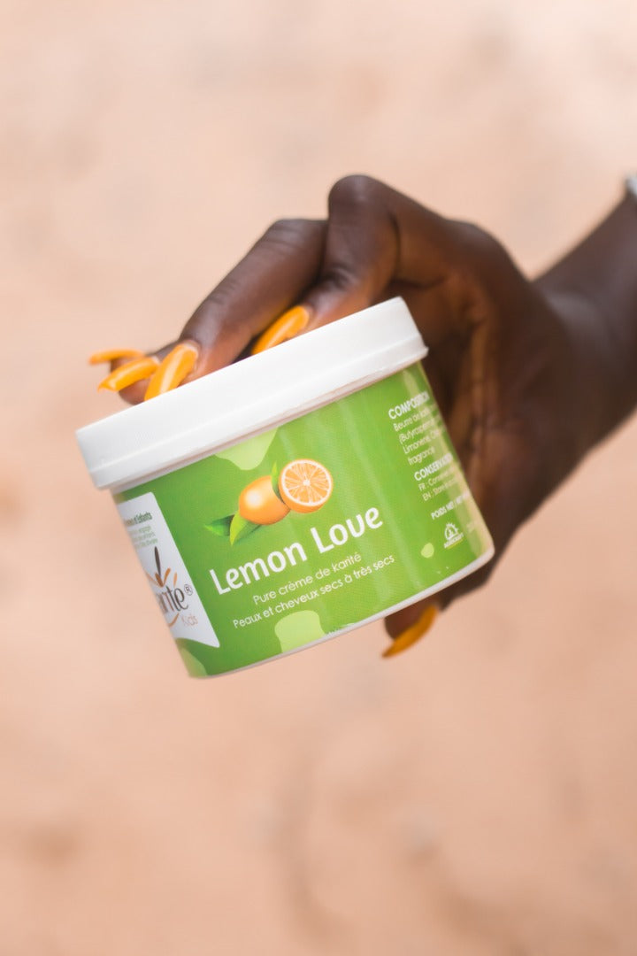Lemon Love - Shea butter whipped cream with lemon - 250 ml - Certified organic - Skin & hair