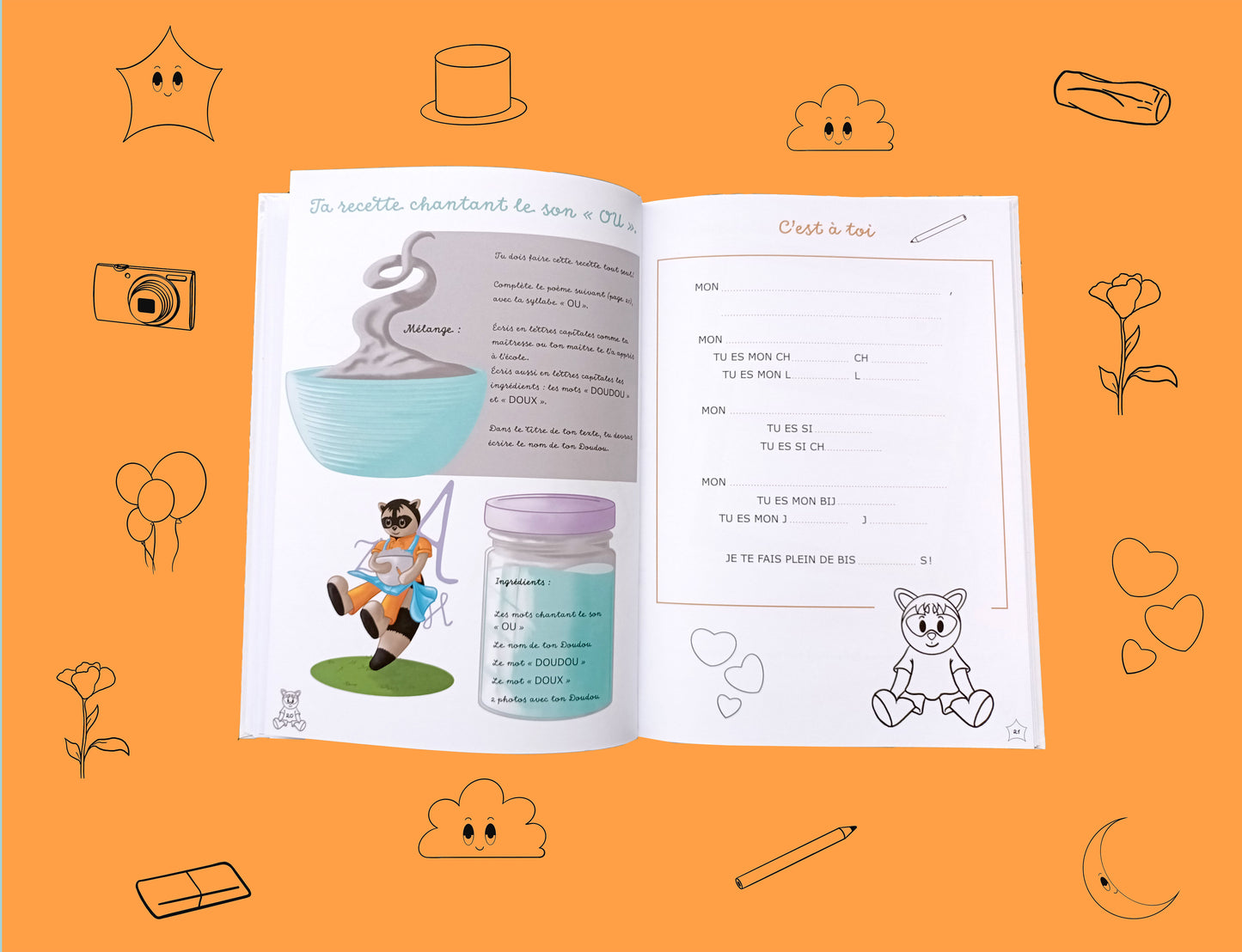 Activity book - Fifi's recipes to personalize - 1st book written by your child - Edition Vay