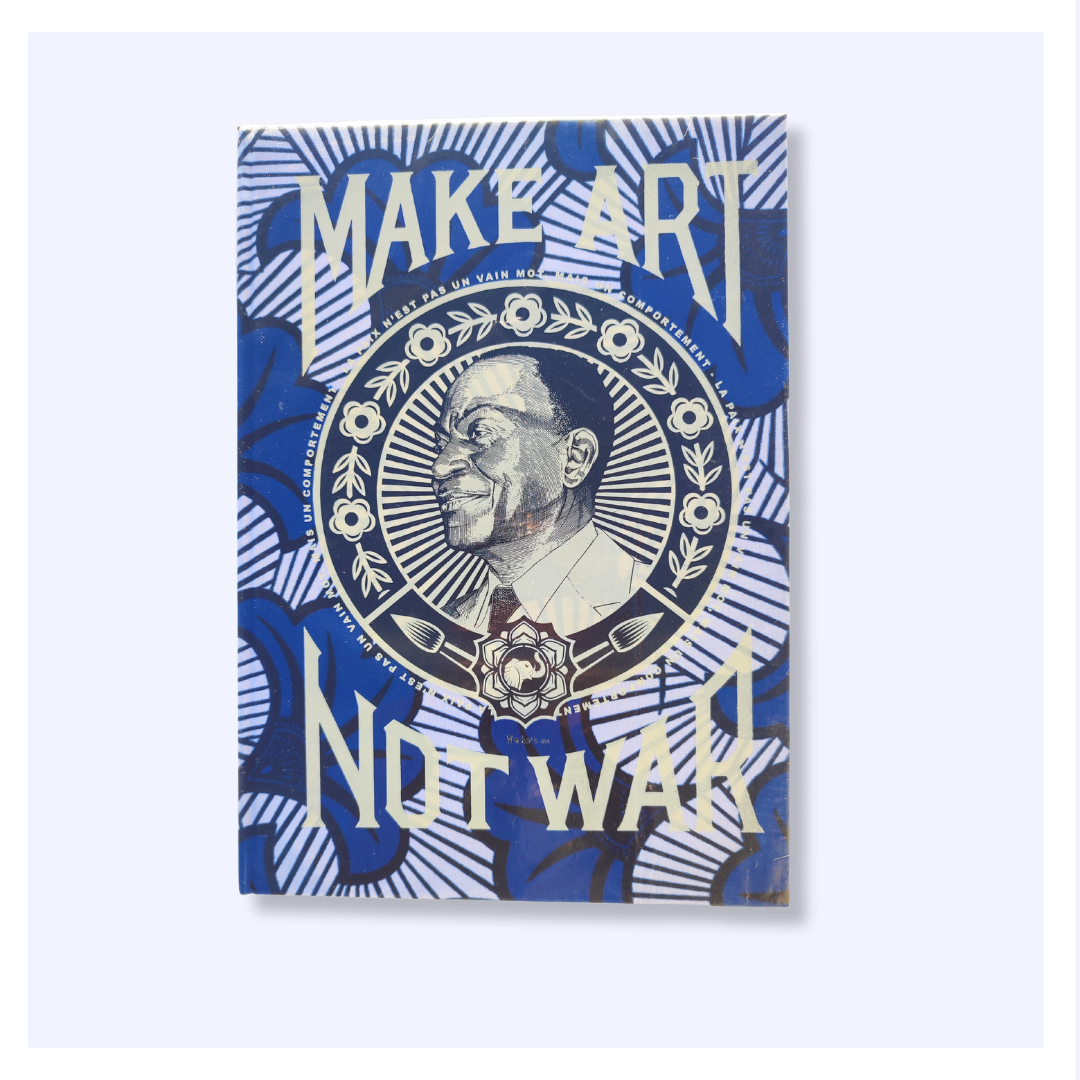 Carnet de notes couverture wax - Bleu - WeArt225 - Format A4 - Edition limitée